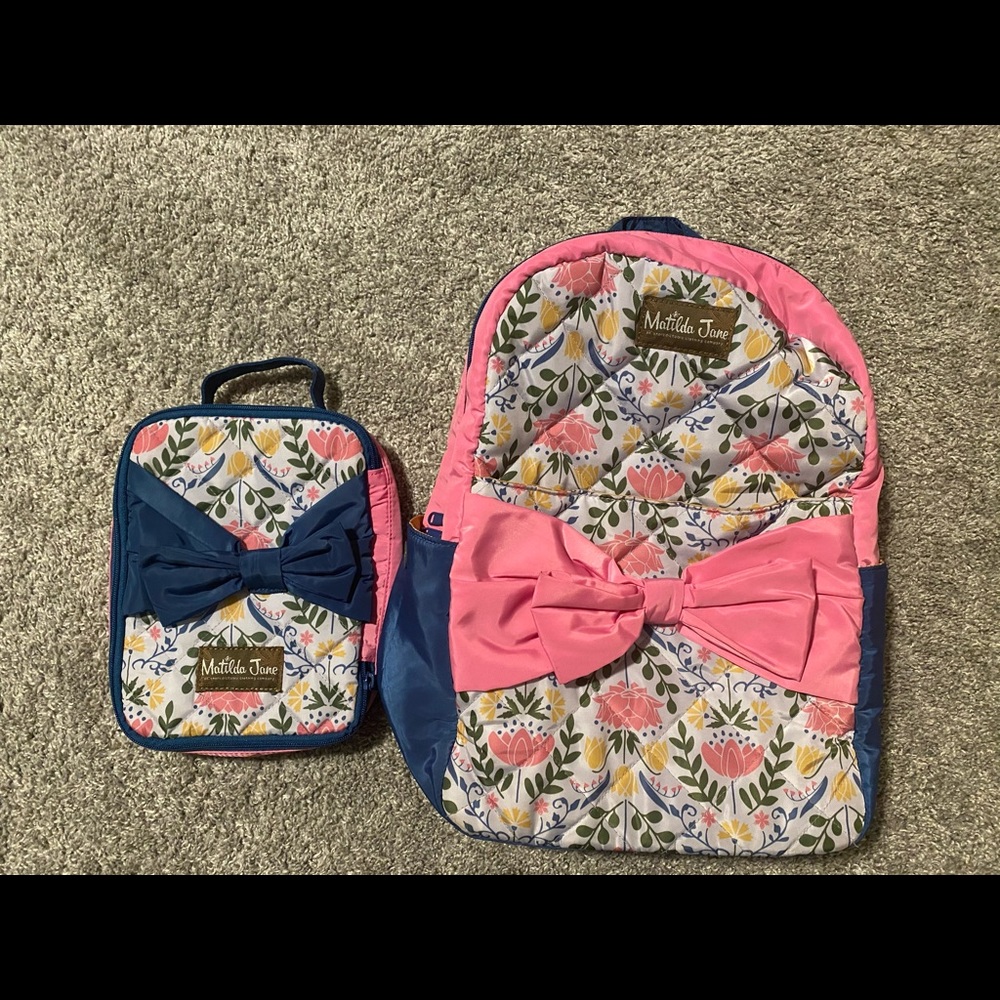 Matilda Jane Backpack with matching lunchbox